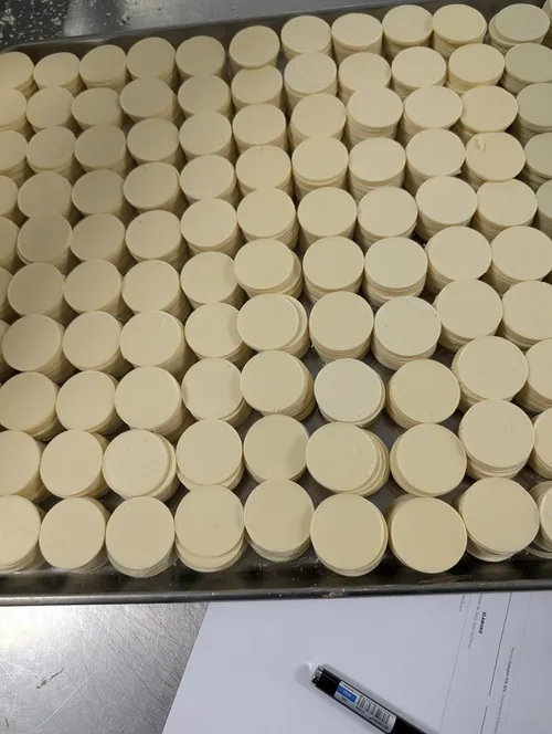 Blister Moneda Chocolate Blanco 250 piezas